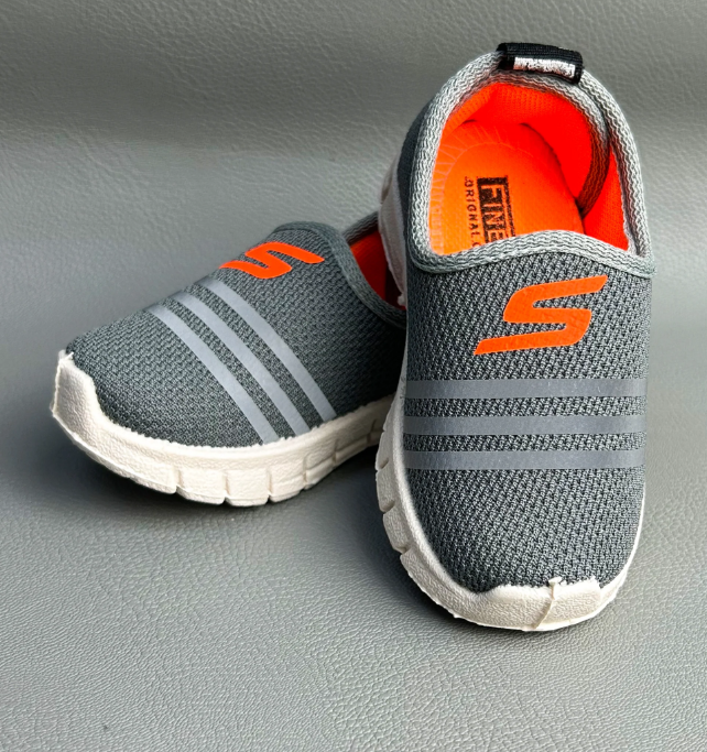 1Yr - 8Yrs Light Grey Shoes For Boys